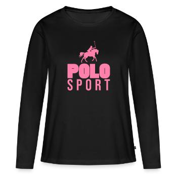 Polo Sport Polo Sport Polo Sport Polo Sport - T-shirt manches longues Premium bio Femme - noir - Devant - Julia (174cm)