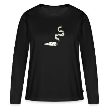 Joint Tüte - Frauen Premium Bio Langarmshirt - Schwarz - Vorne - Julia (174cm)