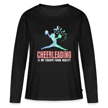 cheerleading - T-shirt manches longues Premium bio Femme - noir - Devant - Julia (174cm)