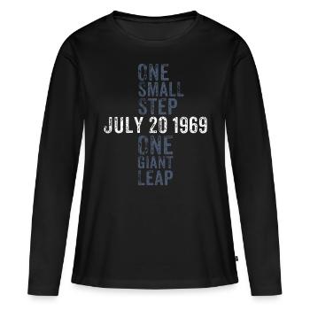 moon-landing - Women's Premium Organic Long Sleeve Shirt - black - Front - Julia (174cm)