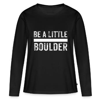 montée - T-shirt manches longues Premium bio Femme - noir - Devant - Julia (174cm)