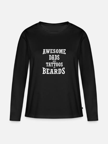 Vaderdag Papa Papa Papa Vader Papa Papa - Premium økologisk langærmet T-shirt til kvinder - sort