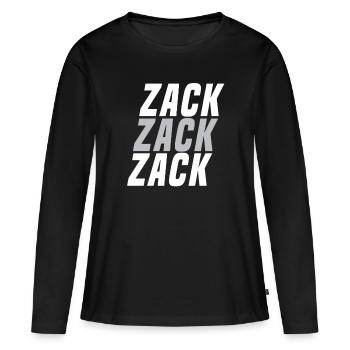 Zack Zack Zack Ibiza - Frauen Premium Bio Langarmshirt - Schwarz - Vorne - Julia (174cm)
