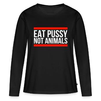 Animal rights activists animals - Women's Premium Organic Long Sleeve Shirt - black - Front - Julia (174cm)