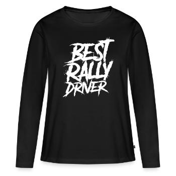 Rallyes Rallye Fahrer - Frauen Premium Bio Langarmshirt - Schwarz - Vorne - Julia (174cm)