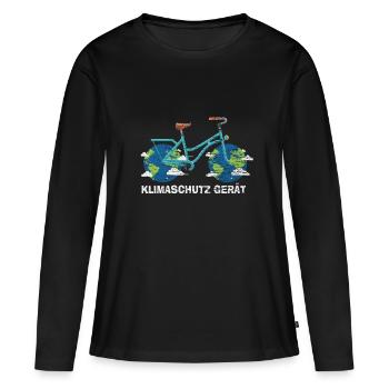 Environmental Protection Fridays for Future - Women's Premium Organic Long Sleeve Shirt - black - Front - Julia (174cm)
