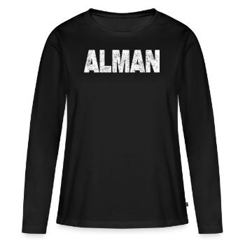 Alman Shirt German Citizenship Gift - Women's Premium Organic Long Sleeve Shirt - black - Front - Julia (174cm)