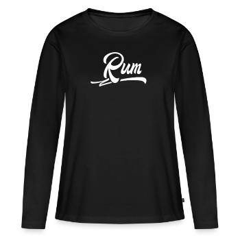 Rum Liebhaber - Frauen Premium Bio Langarmshirt - Schwarz - Vorne - Julia (174cm)