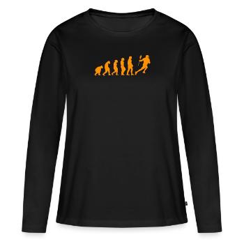 lacrosse - T-shirt manches longues Premium bio Femme - noir - Devant - Julia (174cm)