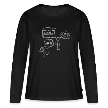 Physicien Formule Cas - T-shirt manches longues Premium bio Femme - noir - Devant - Julia (174cm)