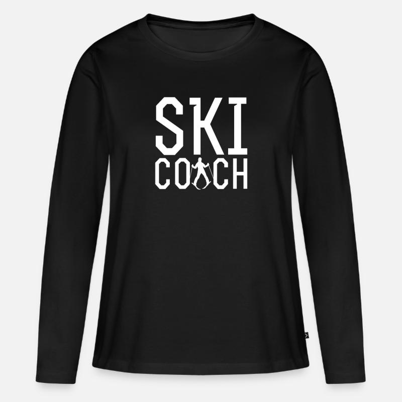 Ski instructor Ski school Ski instructor Ski instructor Ski course - Women's Premium Organic Long Sleeve Shirt - black