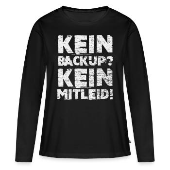Informatik Administrator Geschenk - Frauen Premium Bio Langarmshirt - Schwarz - Vorne - Julia (174cm)