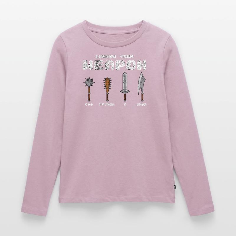 C ++ Phyton C Programmeur Logiciel Java Codeur Joke T-shirt manches longues Premium bio Femme