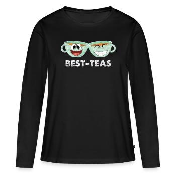Beste Freunde - Frauen Premium Bio Langarmshirt - Schwarz - Vorne - Julia (174cm)