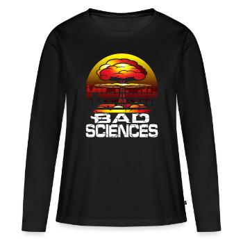 Cadeau de la bombe atomique de physicien méchant de la science des atomes - T-shirt manches longues Premium bio Femme - noir - Devant - Julia (174cm)