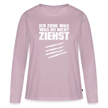 Droge Kokain Cocain Lustiger Spruch - Frauen Premium Bio Langarmshirt - Altrosa - Vorne - Julia (174cm)