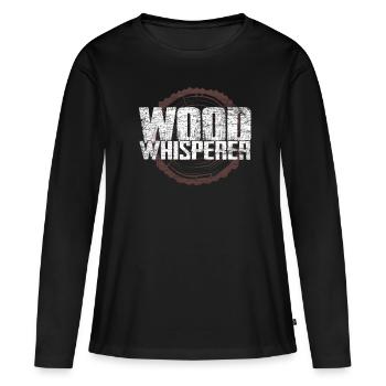 lumberjack - Women's Premium Organic Long Sleeve Shirt - black - Front - Julia (174cm)