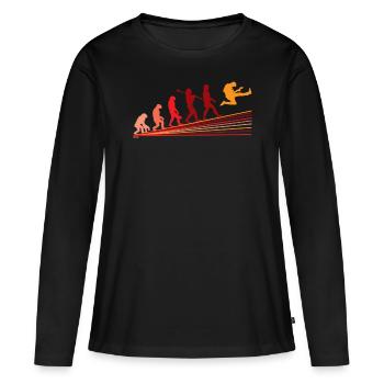 Guitar Evolution Music Guitar Player - T-shirt manches longues Premium bio Femme - noir - Devant - Julia (174cm)