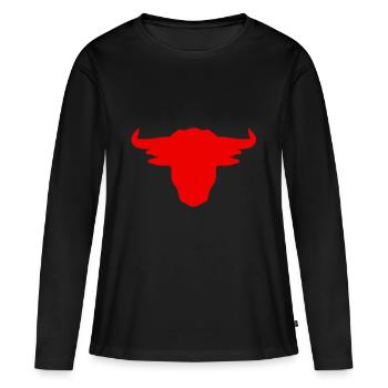 Taureau espagne torero corrida bovins - T-shirt manches longues Premium bio Femme - noir - Devant - Julia (174cm)