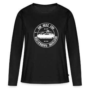 Panzerfahrer Deutsche Raubkatzen Militär Panzer - Frauen Premium Bio Langarmshirt - Schwarz - Vorne - Julia (174cm)