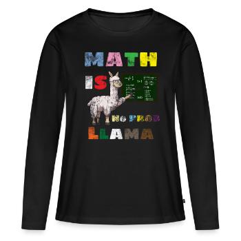 Math Joke - Frauen Premium Bio Langarmshirt - Schwarz - Vorne - Julia (174cm)
