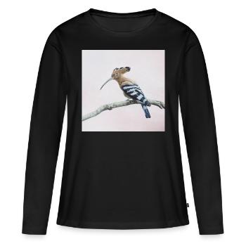Vogel - Frauen Premium Bio Langarmshirt - Schwarz - Vorne - Julia (174cm)