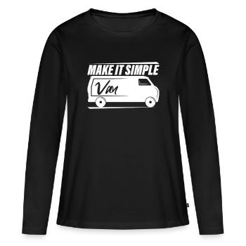 Camper van - Women's Premium Organic Long Sleeve Shirt - black - Front - Julia (174cm)
