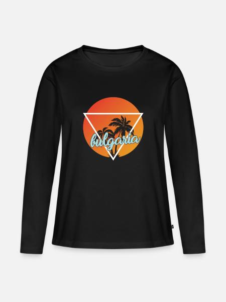 bulgarien Urlaub und Ferienziel - Frauen Premium Bio Langarmshirt - Schwarz