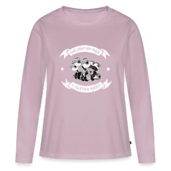 V6 Motor und Design für KFZ Mechaniker - Frauen Premium Bio Langarmshirt - Altrosa - Vorne - Julia (174cm)