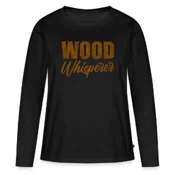 lumberjack - Women's Premium Organic Long Sleeve Shirt - black - Front - Julia (174cm)