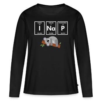 Koala Eucalyptus - Women's Premium Organic Long Sleeve Shirt - black - Front - Julia (174cm)