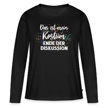 Karneval Fasching - Frauen Premium Bio Langarmshirt - Schwarz - Vorne - Julia (174cm)