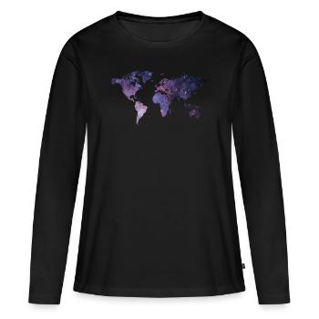 Fernweh Geschenk Damen Geschenke Bac - Frauen Premium Bio Langarmshirt - Schwarz - Vorne - Julia (174cm)