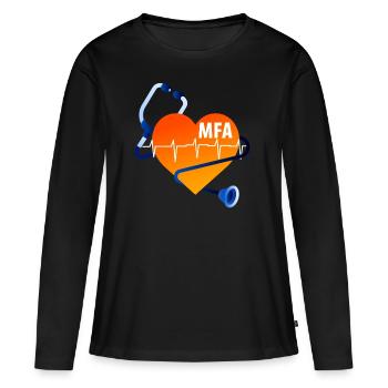 MFA Medical Assistant Physician Assistant - Women's Premium Organic Long Sleeve Shirt - black - Front - Julia (174cm)