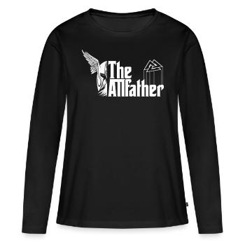 Vikings - Odin The Allfather Valknut Film Fan - T-shirt manches longues Premium bio Femme - noir - Devant - Julia (174cm)