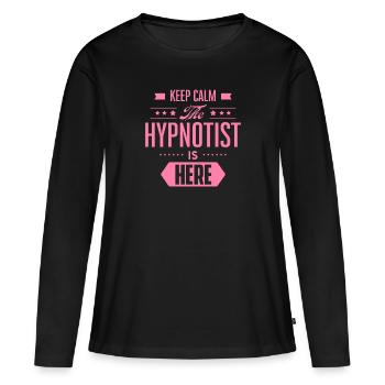 Hypnose Hypnotisieren Hypnotiseur Hypnotisch Team - Frauen Premium Bio Langarmshirt - Schwarz - Vorne - Julia (174cm)