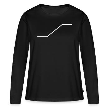 comptables nez - T-shirt manches longues Premium bio Femme - noir - Devant - Julia (174cm)