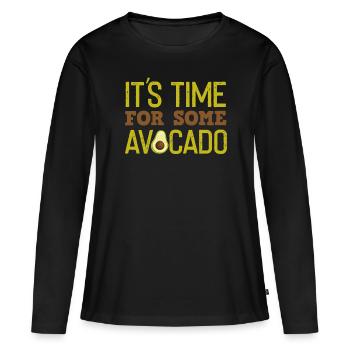 avocado - Women's Premium Organic Long Sleeve Shirt - black - Front - Julia (174cm)