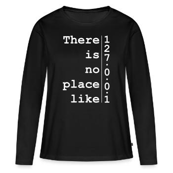 Developer computer scientist - Women's Premium Organic Long Sleeve Shirt - black - Front - Julia (174cm)