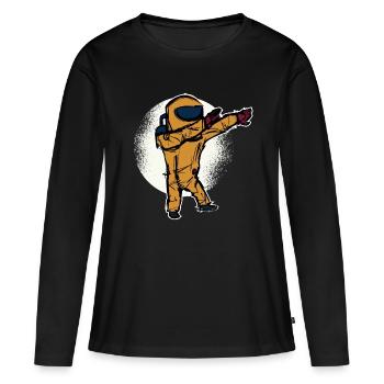 Combinaison de protection ABC dab dance dabbing quarantaine - T-shirt manches longues Premium bio Femme - noir - Devant - Julia (174cm)
