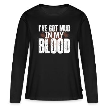 Véhicule tout terrain - T-shirt manches longues Premium bio Femme - noir - Devant - Julia (174cm)