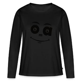 Grandma grandmother - Women's Premium Organic Long Sleeve Shirt - black - Front - Julia (174cm)