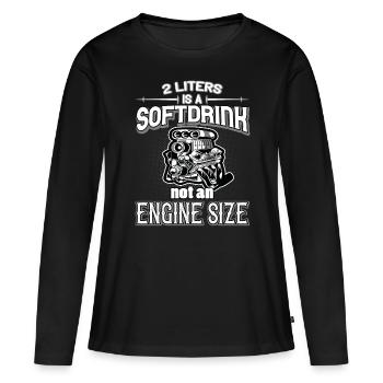 Diesel Car Engine 2 liters is a soft drink - Women's Premium Organic Long Sleeve Shirt - black - Front - Julia (174cm)