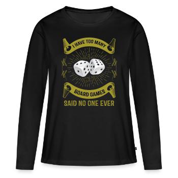 Cubes cubes - Women's Premium Organic Long Sleeve Shirt - black - Front - Julia (174cm)