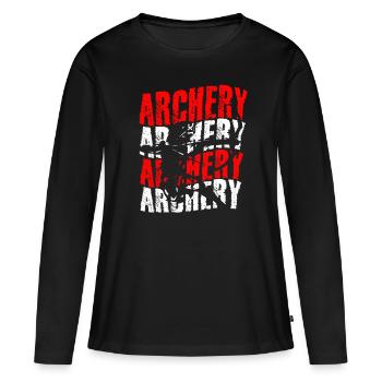 Archery archery for archery - Women's Premium Organic Long Sleeve Shirt - black - Front - Julia (174cm)