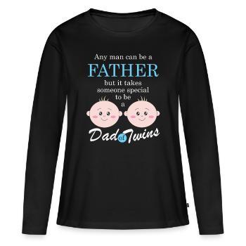 Zwillinge Baby Twins Geschenk - Frauen Premium Bio Langarmshirt - Schwarz - Vorne - Julia (174cm)