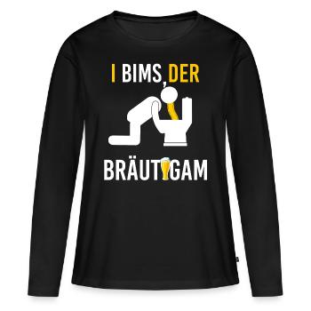 Junggesellenabschied - Frauen Premium Bio Langarmshirt - Schwarz - Vorne - Julia (174cm)