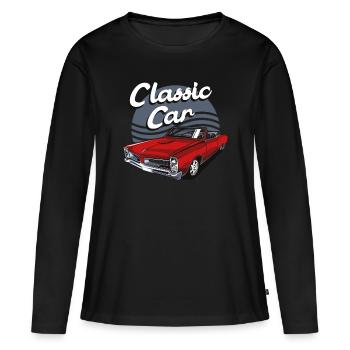 Classic car - Women's Premium Organic Long Sleeve Shirt - black - Front - Julia (174cm)