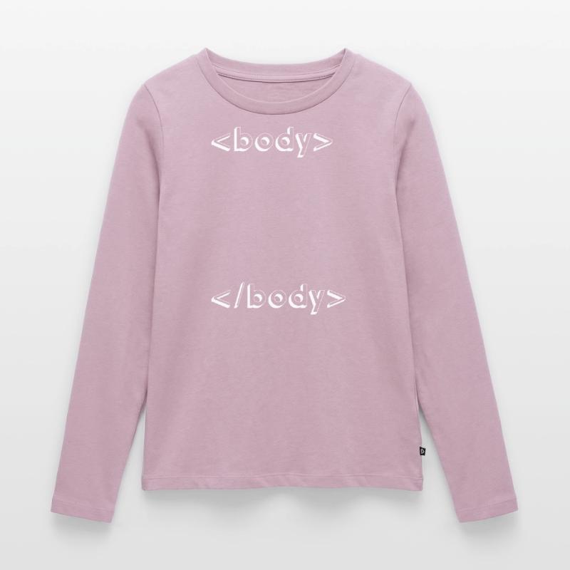 html css geek programmierung Frauen Premium Bio Langarmshirt
