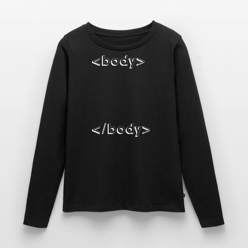 programmation html css geek T-shirt manches longues Premium bio Femme